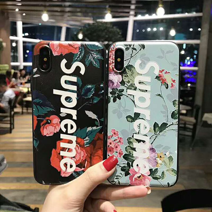 花柄 SUPREME IPHONEXケース