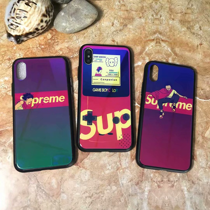 夜光 iPhonex ケース ペア用 supreme