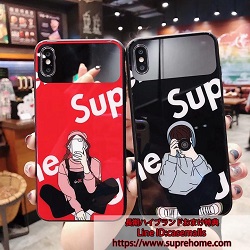 supreme iPhoneXsケース カップル用