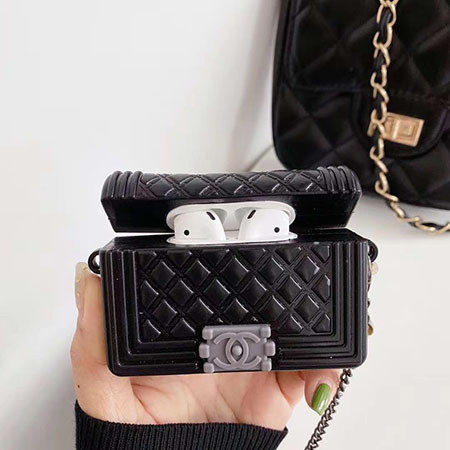 シャネル AirPodsケース イヤホンケース エアーポッズ ソフトケース  CHANEL IMD製  airpods proケース 四角保護 保護性能良いです 代金引換をご利用できます