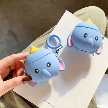 Dumbo ãã³ã Airpodsã±ã¼ã¹ ã¨ã¢ã¼ãããº ã«ãã¼ è¶å¯æã  ä¿è­· åç´ é²å¡µ åé»å¯