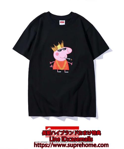 Supreme X Pink Panther Tシャツ ペッパピッグ