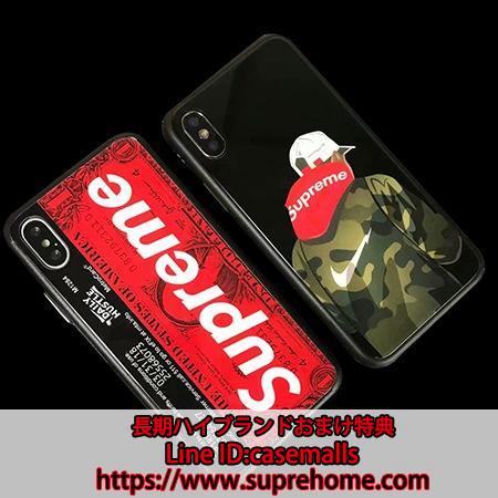 鏡面 iphonex ケース supreme