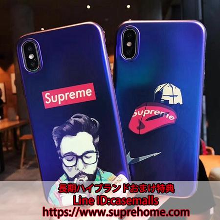 ブルーレイ iPhone8 Plusケース SUPREME