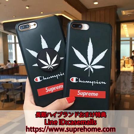 supreme champion コラボ iphonex ケース