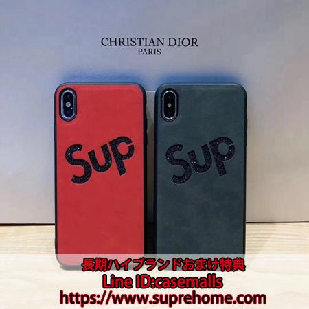 supreme iphonexsケース キラキラ