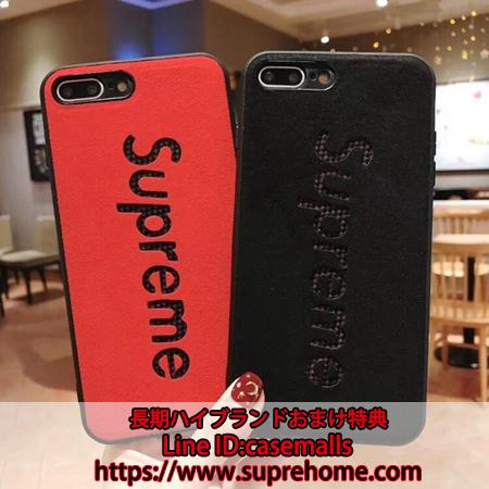 カップル用 iPhoneXs maxカバー supreme