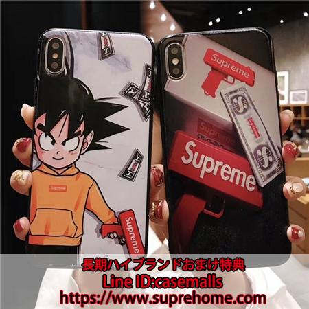 iphonexs maxケース supreme 孫悟空 浮き彫り 若者愛用 カッコイイ