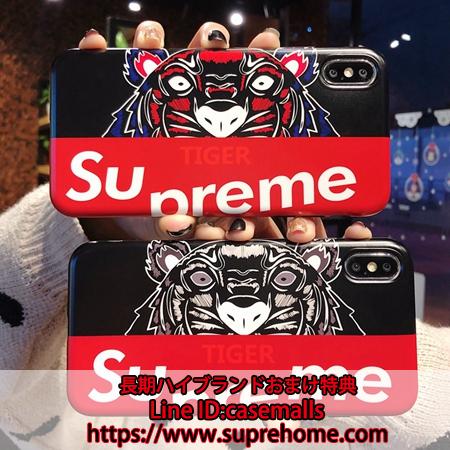 supreme iphonexs maxケース 虎柄 カッコイイ 個性 若者 送料無料