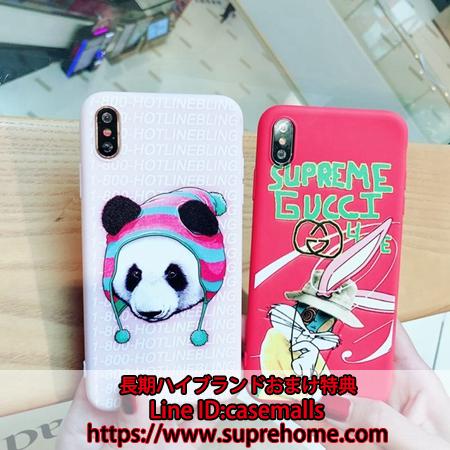gucci グッチ iPhoneXs ケース パンダ panda 可愛い ラビット うさぎ