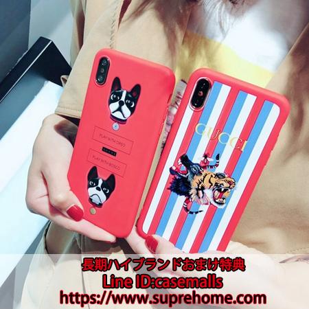 グッチ gucci iPhone Xs max 保護ケース 犬 可愛い 衝撃吸収 虎頭 女子 