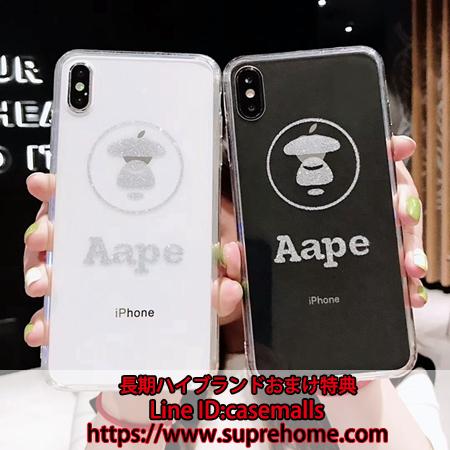 AAPE iPhonexs ケース 個性 エーエイプ アイホンxs max ケース カッコイイ