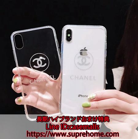 CHANEL シャネル iphonexs ケース 透き通った 強化ガラス 無色透明 贅沢風