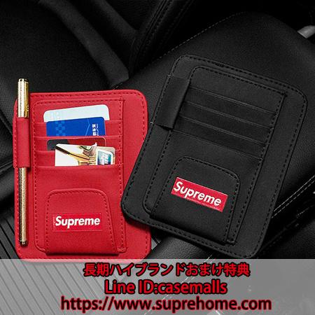 Supreme 名刺収納 車用 シュプリーム カード入れ ケース 掛け可