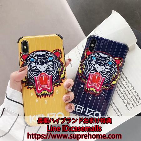 KENZO iPhoneXS MAX ケース虎頭 iphonexs カバー ケンゾー 縦紋