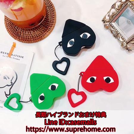 Comme des Garcons Airpods ケース 可愛い 川久保玲 ハート イヤフォン収納