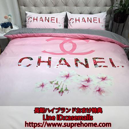 CHANEL シャネル 寝具四点セット ピンク プリンセス風 シーツ 布団カバー