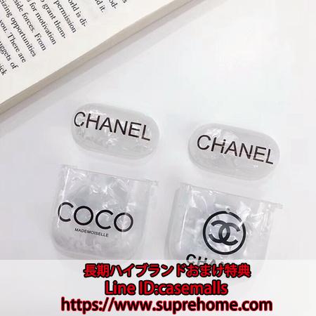 CHANEL Airpods 保護ケース シェル柄 シャネル エアーポッズ収納 送料無料