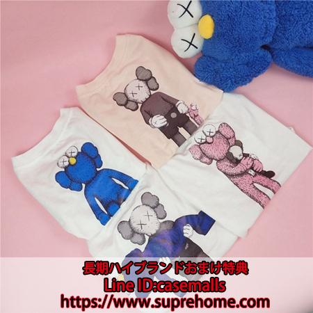 KAWS 犬服 Tシャツ 可愛い 猫服 ペット用品 ペット服 快適 セサミストリート