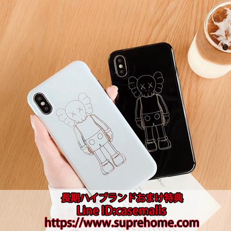 カウズ iPhoneXS ケース シンプル KAWS iphonexs max カバー 可愛い 