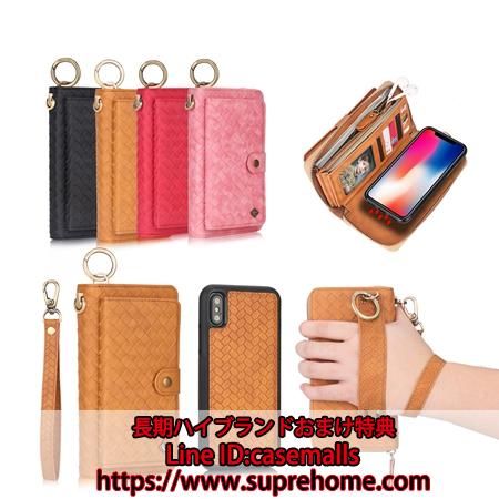 財布型 携帯ケース iPhoneXS  Galaxy S10plus ケース 通勤風