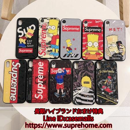 SUPREME アイフォンXRケース パロディ風 シュプリーム iPhoneXS MAXカバー