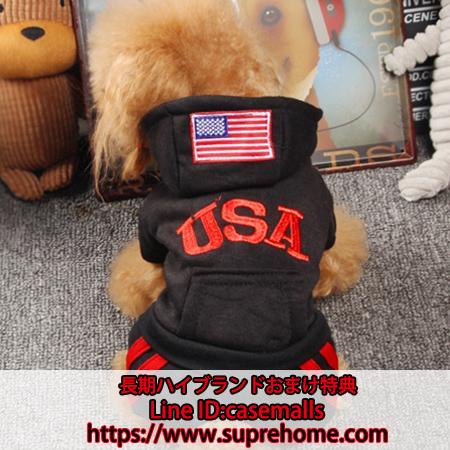 USA 犬服 レッド イェロー