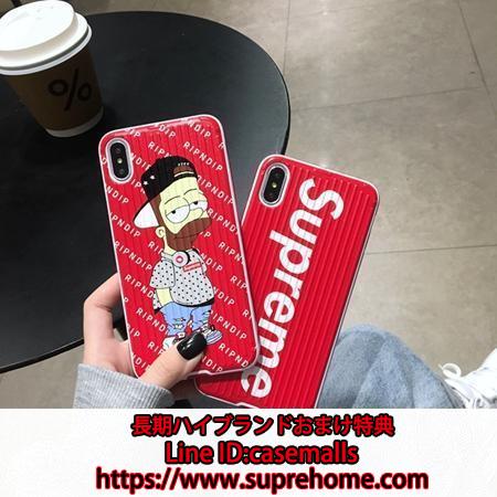 シュプリーム iPhoneン11pro maxケース パロディ