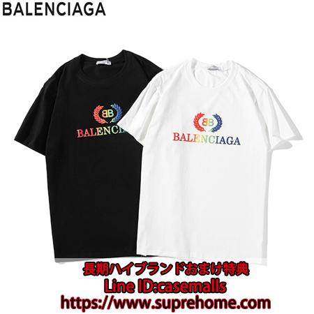 Balenciaga 穂カラフルロゴプリントTシャツ