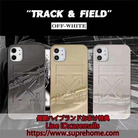 Off-white 矢印マーク鏡面感スマホケース