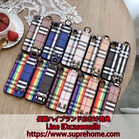 【在庫あり】Burberry バーバリー iphone12pro maxカバー 持ちベルト付き 定番チェック柄 アイフォン12proケース 通勤風 スタンド機能 クラシカル iphone11スマホケース  超人気 おしゃれ 芸能人愛用
