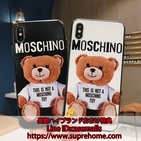 Moschino iphone11pro max ケース クマ柄