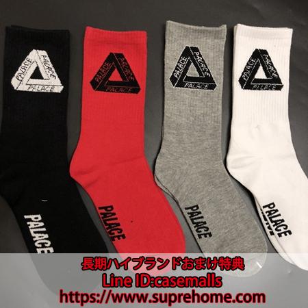 Palace ロゴ付きミドルソックス