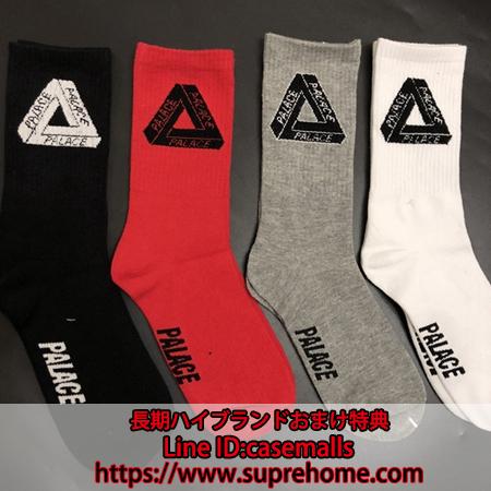 Palace ロゴ付きミドルソックス