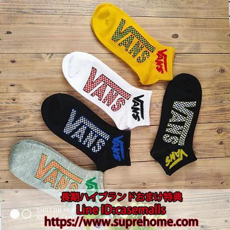 VANS 英字デザインコットン製ショートレングスソックス 