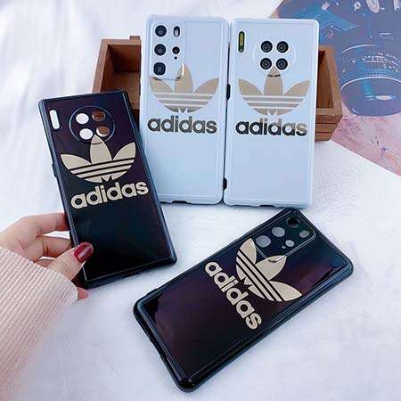 Adidas アイホン11pro max/Xr保護ケース HUAWEI P30proケース 個性風 ファーウェイ P30/NOVA4ケース お洒落