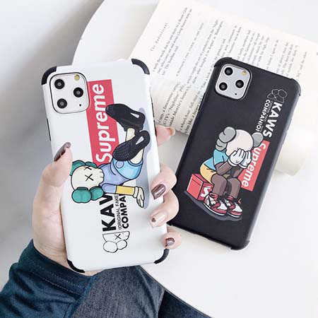 KAWS iphonex/xrカバー 四角保護スマホケース