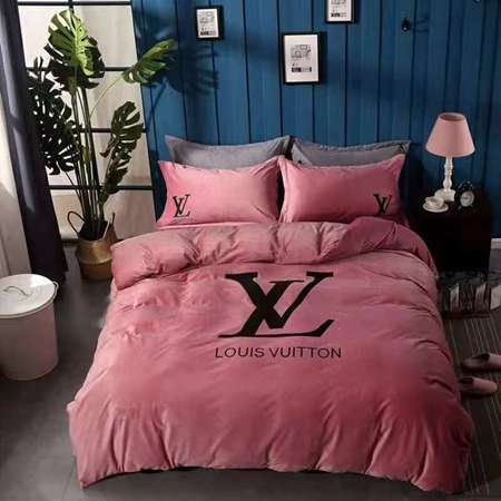 ルイヴィトン LV かっこいい寝具  落ち着きを与える ４点セット コントラストカラー 夏用 かっこいい 定番柄 新発売 ふわふわ 代金引換をご利用できます