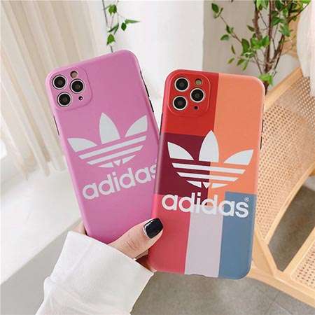 Adidas アディダスピンク iPhone12proケース スプライシング iPhone12pro maxカバー おしゃれ アイフォン12ケース ブランド 携帯ケース 耐衝撃可愛い 高校生愛用 代金引換をご利用できます