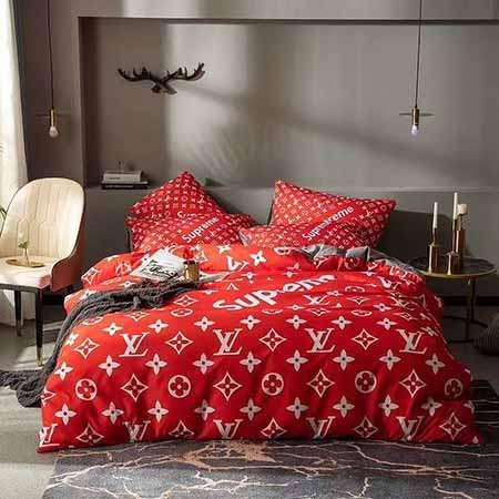 LV お洒落なベッド用品 掛け布団カバーデザイン 枕カバー ブランド ルイヴィトン 寝具 ふわふわ セレブ愛用 上品 代金引換をご利用できます