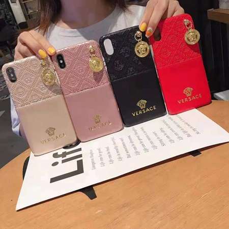 ヴェルサーチ iPhone12pro Max ケース ICカード入れ付き PUレザー VERSACE iPhone12proカバー おしゃれ アイフォン12携帯ケース ブランド レディース向け