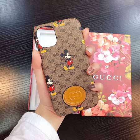 ディズニーMickeyコラボ Gucciグッチiphone12pro maxカバー 創意デザイン お洒落 iphone12proケース ブランド ミッキーマウス柄 iphone12携帯ケース 可愛い 代金引換