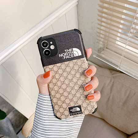 The north face コラボ Gucci グッチ iphone12pro max携帯ケース オシャレ シンプル風iphone12miniケース 柔らか 女性力満点 iphone12proケース エレガント 代金引換