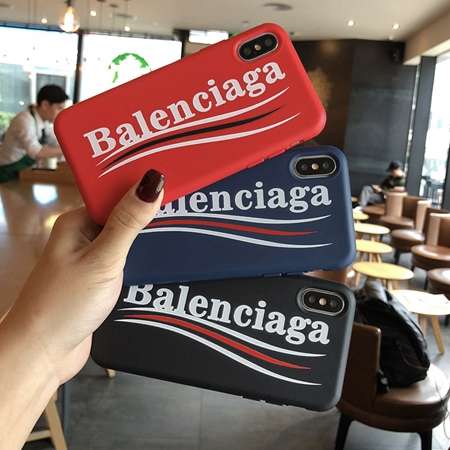 Balaenciaga  英語落書きシリコンスマホカバー