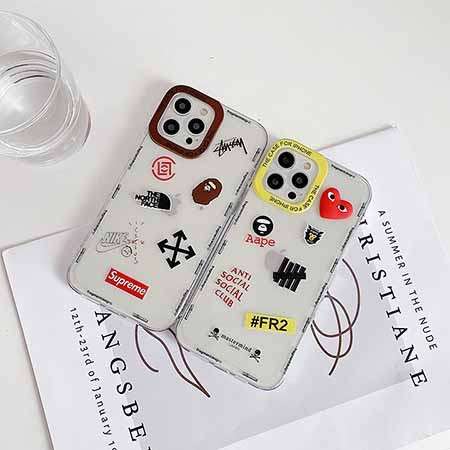 iphone12 mini/12Proブランド字母プリント携帯ケースComme des Garçons