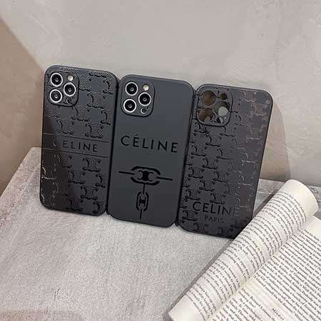 iphone8 スマホケース ブラック celine