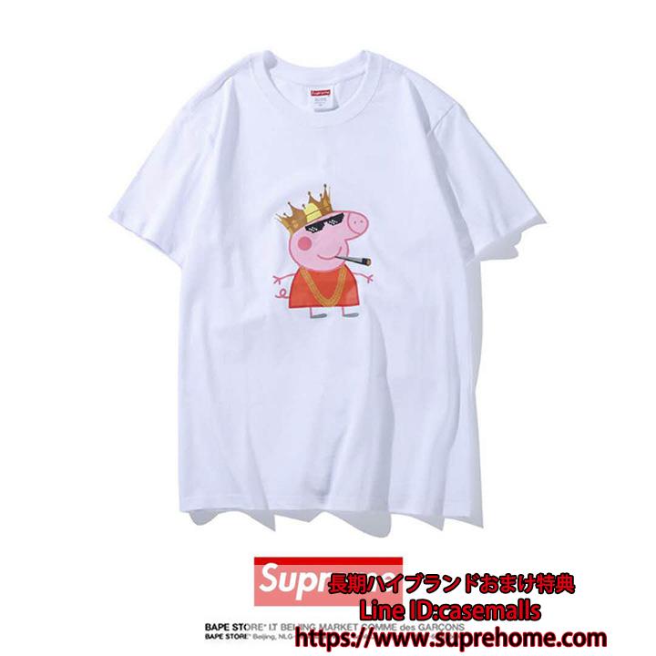 Supreme X Pink Panther Tシャツ ペッパピッグ