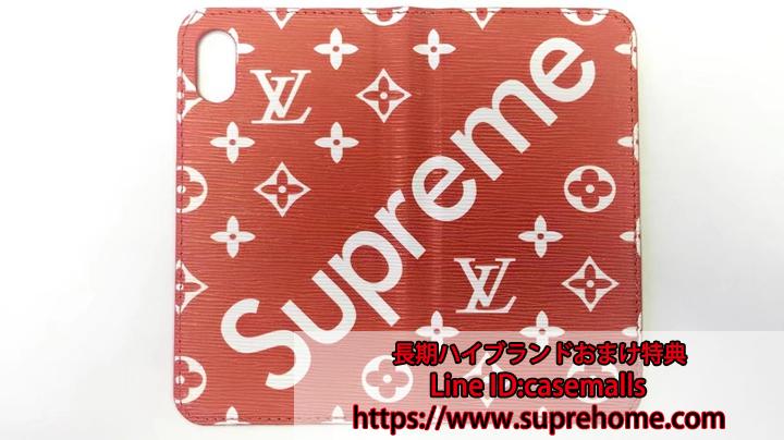 アイフォン7プラスケース lv supreme iphone6s 手帳ケース Lv Supreme