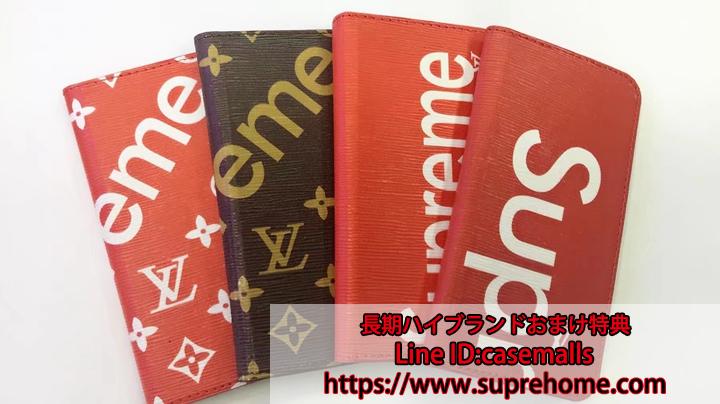 SUPREME LV iPhoneXケース 手帳型