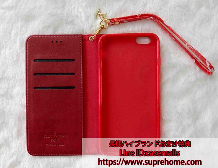 iphone8 plusケース 手帳型 LV Supreme